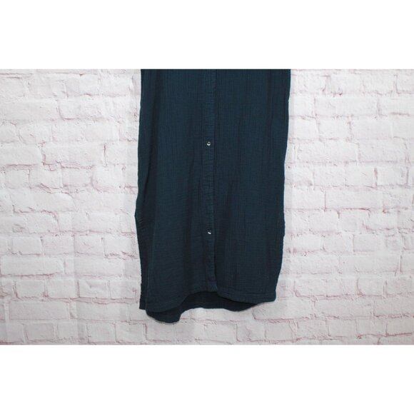 LL Bean Cloud Gauze Cover Up Midi Dress Black Size Medium - Picture 3 of 12